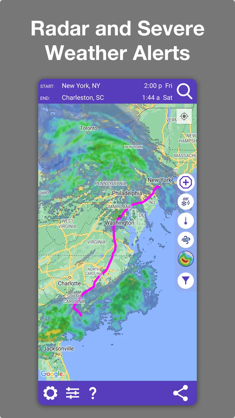 Drive Weather With Live Radar screenshot 4