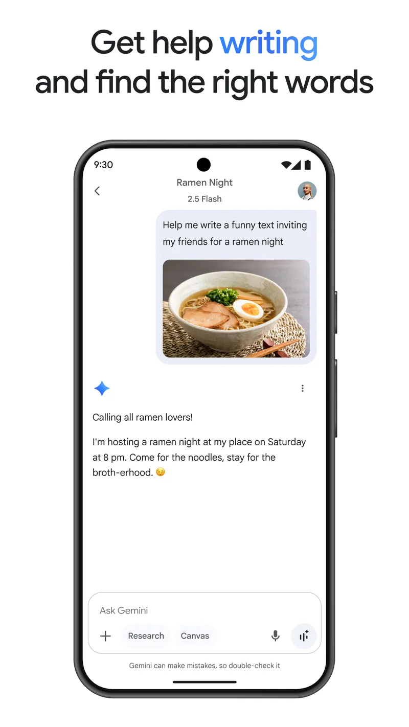 Google Gemini screenshot 5