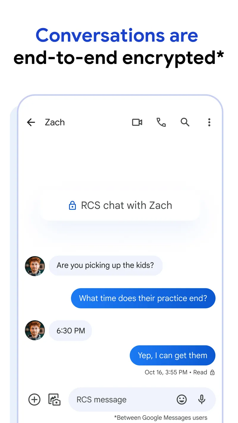Google Messages screenshot 2