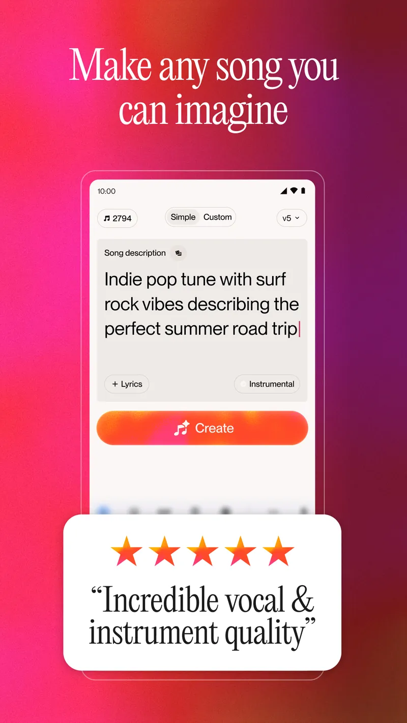 Suno - AI Music & Songs screenshot 2
