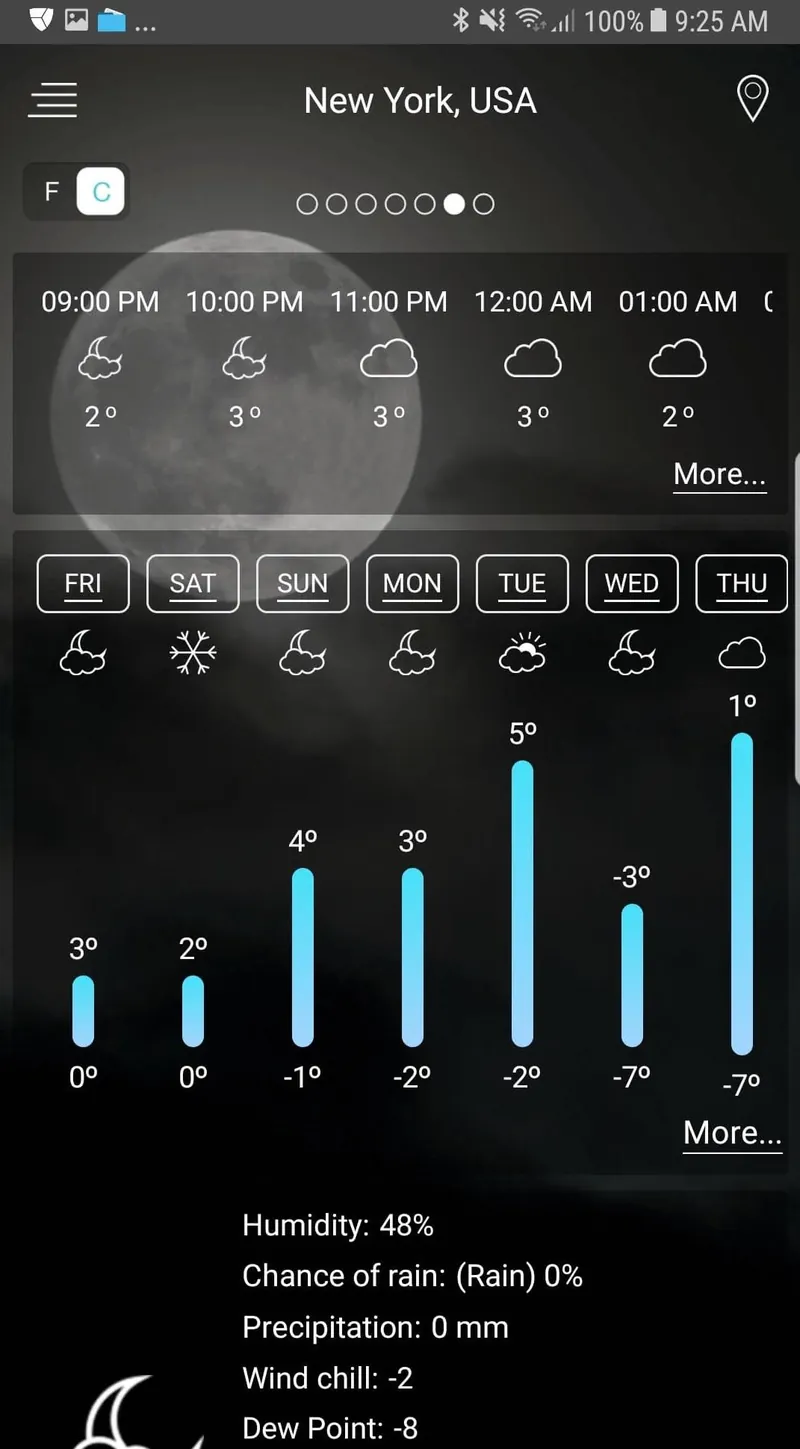 Weather app screenshot 2