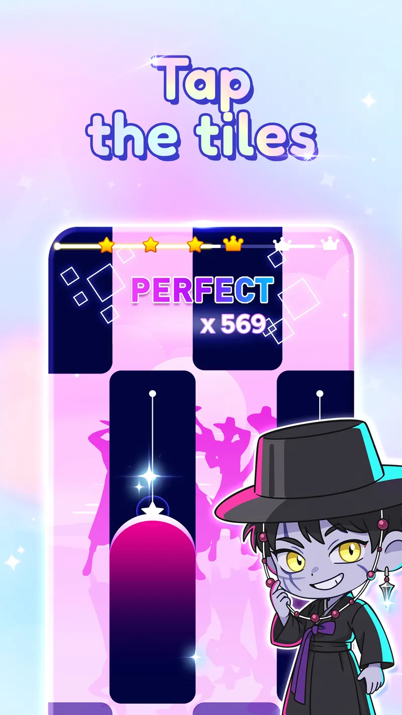 Demon Tiles: Piano Game Song screenshot 3