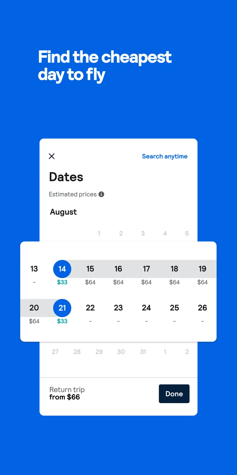 Skyscanner Flights Hotels Cars screenshot 2