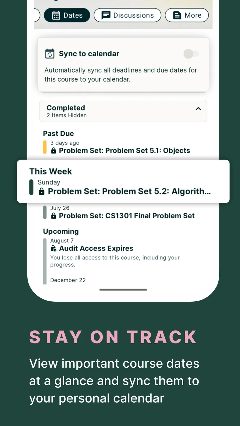 edX online learning screenshot 4