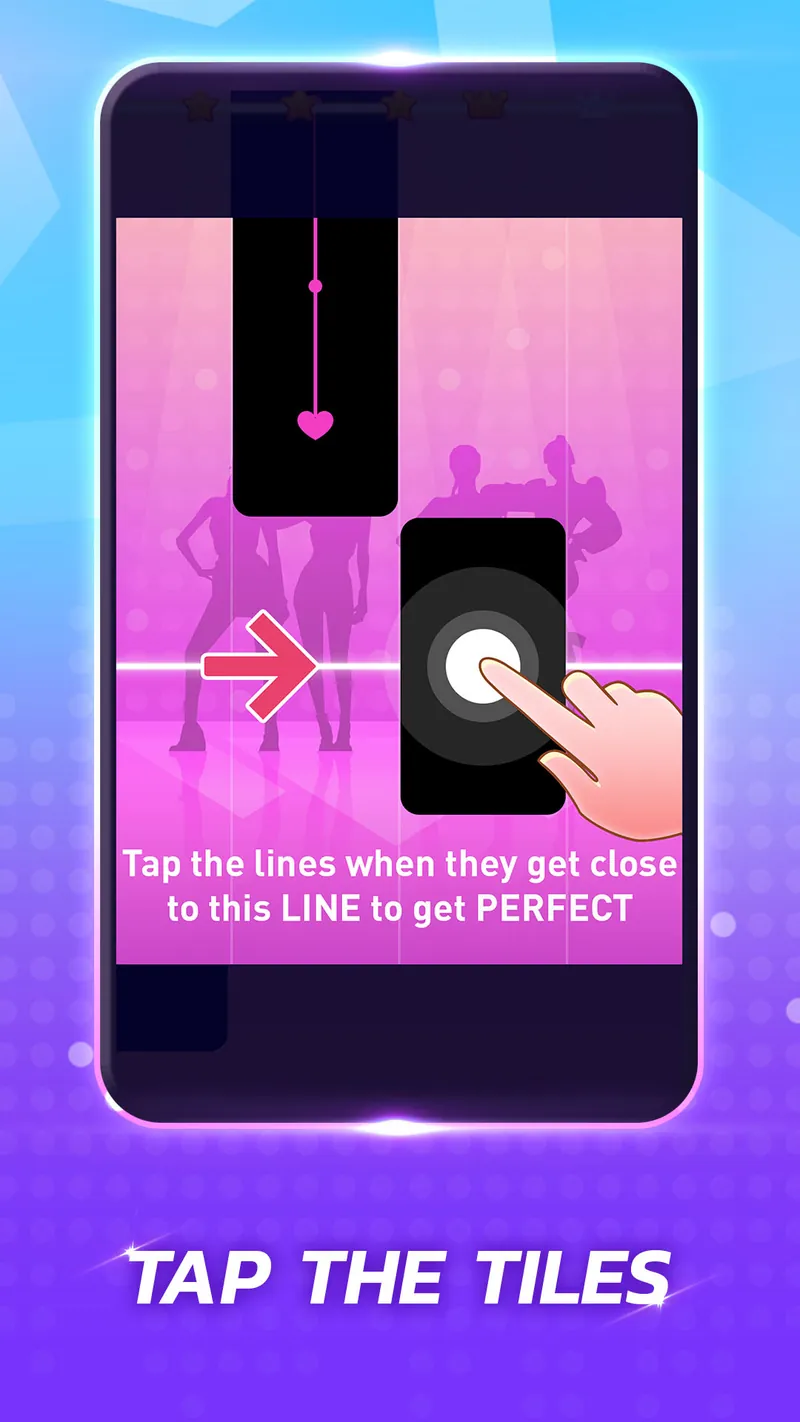 Kpop Tiles: Piano Rhythm Game screenshot 3